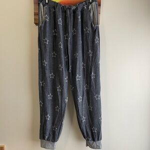 Honey me Gray Star Patterned Jogger Pants